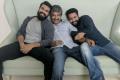 Ram Charan, Rajamouli and Jr.NTR - Sakshi Post