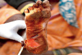 The blistered feet of a farmer The blistered feet of a farmer - Sakshi Post