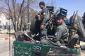Afghan security forces look on near the site of a suicide bombing attack in Kabul (AFP) - Sakshi Post