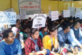 The students are up in arms protesting against the BJP government since fortnight - Sakshi Post