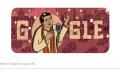 The doodle, designed by Vidhya Nagarajan, shows Saigal singing with the background of Kolkata - Sakshi Post