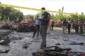 The first blast took place inside the mosque, while the second bomber detonated his improvised explosive device near a clothes market - Sakshi Post