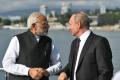 Prime Minister Narendra Modi and Russian President Vladimir Putin hold talks during informal summit in Sochi. - Sakshi Post