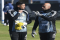 Argentina goalkeeper Sergio Romero with teammate Wilfredo Caballero - Sakshi Post