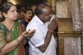 Kumaraswamy and his wife went on temple hopping before taking oath - Sakshi Post