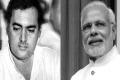 Rajiv Gandhi and Narendra Modi - Sakshi Post