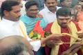 AP Leader of Opposition YS Jagan Mohan Reddy offered aarti to the river amidst the chanting of Vedic mantras by the pandits AP Leader of Opposition YS Jagan Mohan Reddy offered aarti to the river amidst the chanting of Vedic mantras by the pandits - Sakshi Post