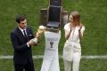 Goalkeeper Iker Casillas of Spain holds the World Cup Trophy &amp;amp;nbsp; - Sakshi Post
