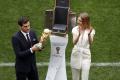 Goalkeeper Iker Casillas of Spain holds the World Cup Trophy   Goalkeeper Iker Casillas of Spain holds the World Cup Trophy   - Sakshi Post