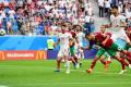 Iran defence stood tall again in the 18th minute when Harit, on the left flank, headed down a long-range ball to set it up for Ziyech - Sakshi Post