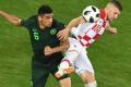 The first goal for Croatia resulted after Nigerian midfielder Oghenekaro Etebo deflected in a diving header from Mario Mandzukic - Sakshi Post