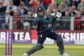 Englands Jos Buttler hits the winning boundry against Australia, during their One Day International (ODI) cricket match at the Emirates Riverside in Chester-le-Street, England, Thursday June 21, 2018 Englands Jos Buttler hits the winning boundry against Australia, during their One Day International (ODI) cricket match at the Emirates Riverside in Chester-le-Street, England, Thursday June 21, 2018 - Sakshi Post