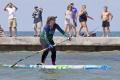 Victoria Burgess arrived in Key West on Wednesday, paddling across the Florida Straits in just under 28 hours - Sakshi Post