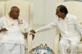 Former PM Deve Gowda and Telangana CM KCR - Sakshi Post