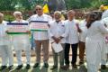 YSRCP MPs staging protest near Parliament - Sakshi Post