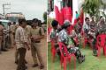 Police in front of Kavali MLA Pratap Kumar Reddy’s house - Sakshi Post