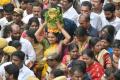 MP Kavitha carrying bonam to offer to Ujjaini Mahankali in Secunderabad - Sakshi Post