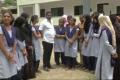 Basavaraj with the 45 girl students - Sakshi Post