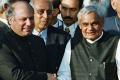 Atal Bihari Vajpayee took a bus to Lahore in 1999 and hugged his Pakistani counterpart&amp;amp;nbsp; &amp;amp;nbsp;Nawaz Sharif - Sakshi Post