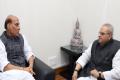 File Photo of Union Minister Rajnath SIngh &amp;amp;amp; J&amp;amp;amp; K Governor Satya Pal Mailk - Sakshi Post