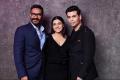 Ajay Devgn, Kajol and Karan Johar - Sakshi Post