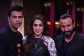 Karan Johar, Sara Ali Khan And Saif Ali Khan&amp;amp;nbsp; - Sakshi Post