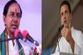 KCR and Rahul Gandhi - Sakshi Post