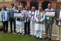 Leaders of YSR Congress protesting near parliament - Sakshi Post