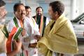 Congress Leaders Jana Reddy and Shabbir Ali with party president Rahul Gandhi - Sakshi Post