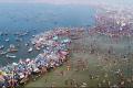 Kumbh Mela Begins As Lakhs Of Devotees Take Holy Dip In Sangam - Sakshi Post