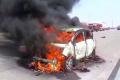 Maruthi Suzuki Celerio went up in flames on the Outer Ring Road - Sakshi Post