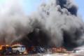 The fire that took over the parking lot of the air show - Sakshi Post