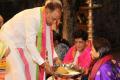 Railway Minister Piyush Goyal and his wife Seema offered prayers at Tirumala - Sakshi Post