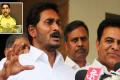 File Photo of&amp;amp;nbsp; YSRCP&amp;amp;nbsp; Chief YS Jagan Mohan Reddy with TRS leader K T Rama Rao - Sakshi Post