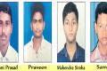 The four deceased students - Sakshi Post