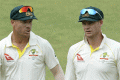 Australian Cricketers David Warner and Steve Smith Australian Cricketers David Warner and Steve Smith - Sakshi Post