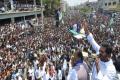 YS Jagan Mohan Reddy addressing a mammoth gathering as a part of his election campaign - Sakshi Post