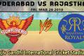 Sunrisers Hyderabad vs Rajasthan Royals&amp;amp;nbsp; - Sakshi Post