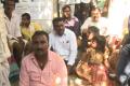 Alla Ramakrishna Reddy sat on a protest along with voters - Sakshi Post