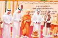 Mahant Swami Maharaj,participated in the foundation stone laying ceremony of the first Hindu temple in UAE’s capital Abu Dhabi. - Sakshi Post