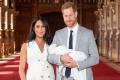 Prince Harry and Meghan Markle with their first child - Sakshi Post