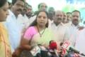 Former MP and TRS leader K Kavitha speaking to the media for the first time after the Lok Sabha results - Sakshi Post