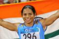 Ace Indian sprinter Dutee Chand has won the gold medal in women’s 100-metre sprint at the 30th Summer University Games in Naples - Sakshi Post