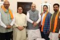 TDP MPs Y S Chowdary, C M Ramesh, Garikapati Mohan Rao and T G Venkatesh joined BJP on June 21. (Twitter@BJP4India) - Sakshi Post