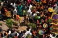 Thousands of Devotees thronged the Ujjaini Mahankali temple at Secunderabad&amp;amp;nbsp; - Sakshi Post