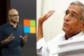 Microsoft CEO Satya Nadella, father B N Yugandhar - Sakshi Post