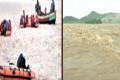 Several people were feared drowned when a tourist boat capsized in the swollen Godavari river in East Godavari district of Andhra Pradesh - Sakshi Post