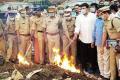 Visakhapatnam Police destroyed 63,879 kg of cannabis - Sakshi Post