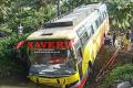 Bus Travelling To Amalapuram Rams Into Canal Bus Travelling To Amalapuram Rams Into Canal - Sakshi Post