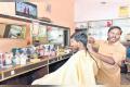 Mahipal, a conductor of TSRTC took it as a challenge and donned as hairdresser in his town for his livelihood - Sakshi Post